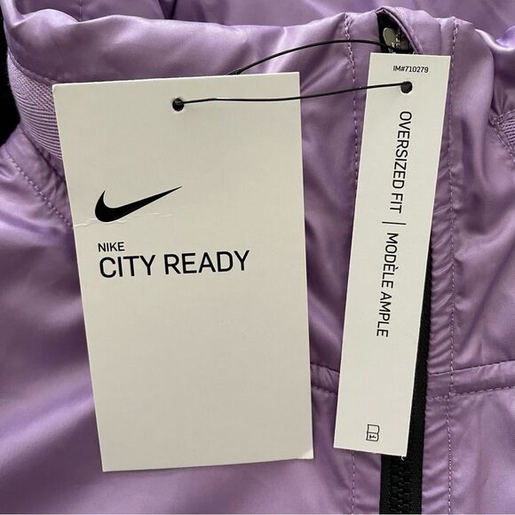 Nike City Ready 1/4 Zip Oversized Fit Purple Training Jacket Women’s Sz Small - Picture 10 of 14